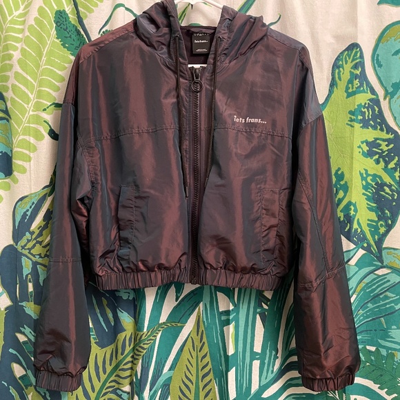 iets frans... Iridescent Cropped Jacket - Picture 1 of 2